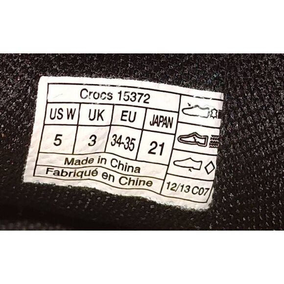 Crocs with Hank Haney Drayden Golf Black Burst Suede Leather Golf Shoes Size 5. - Picture 8 of 9